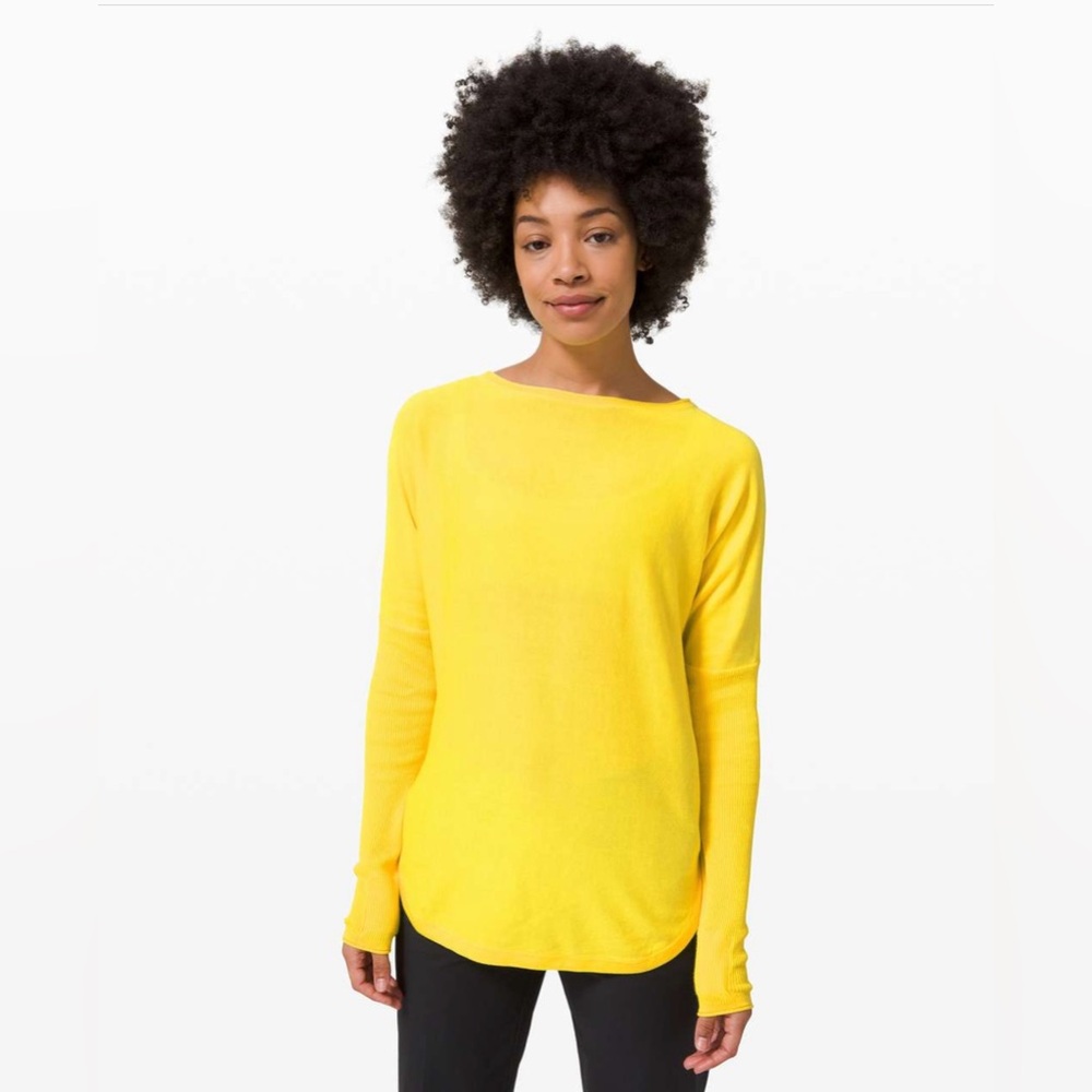 Like New Lululemon Take it All In Cotton Sweater Sz 6